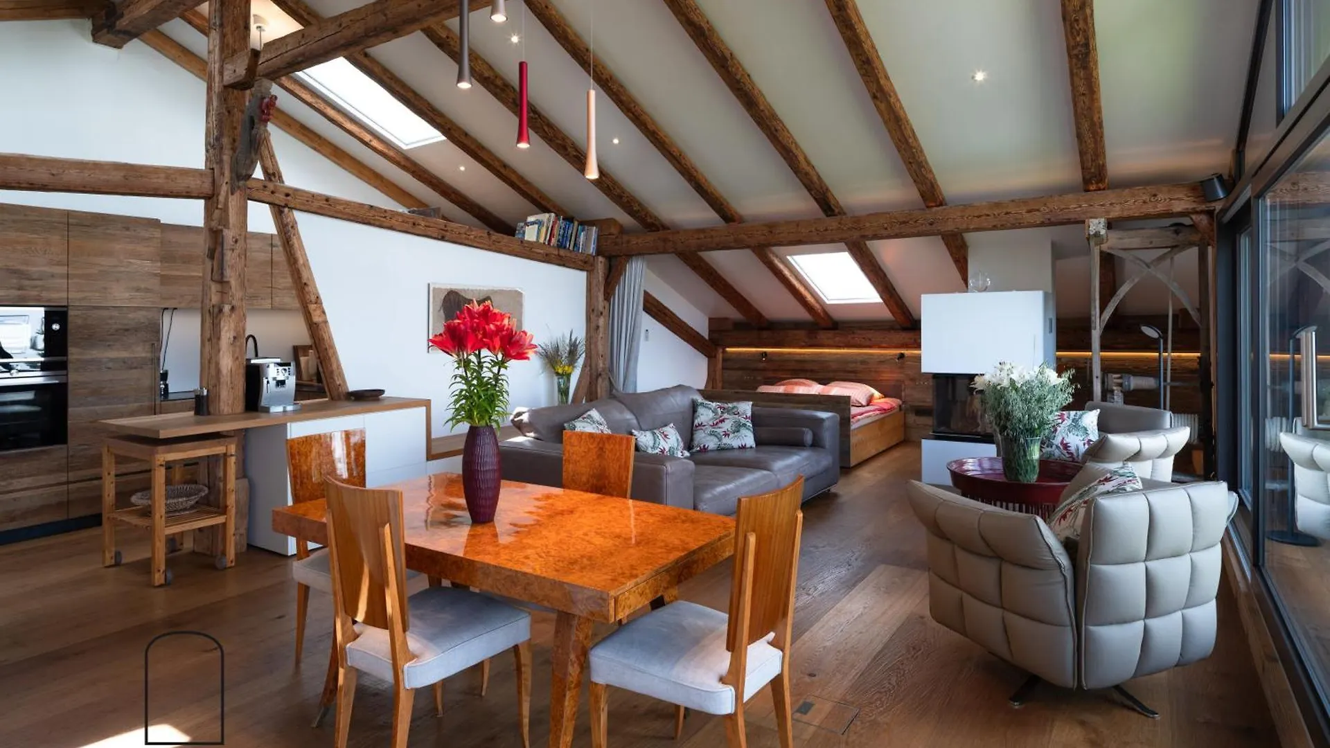 5 Sterne Penthouse-Loft Gut Stohrerhof Bis 4 Personen Apartamento Dießen am Ammersee 0*,  Alemanha
